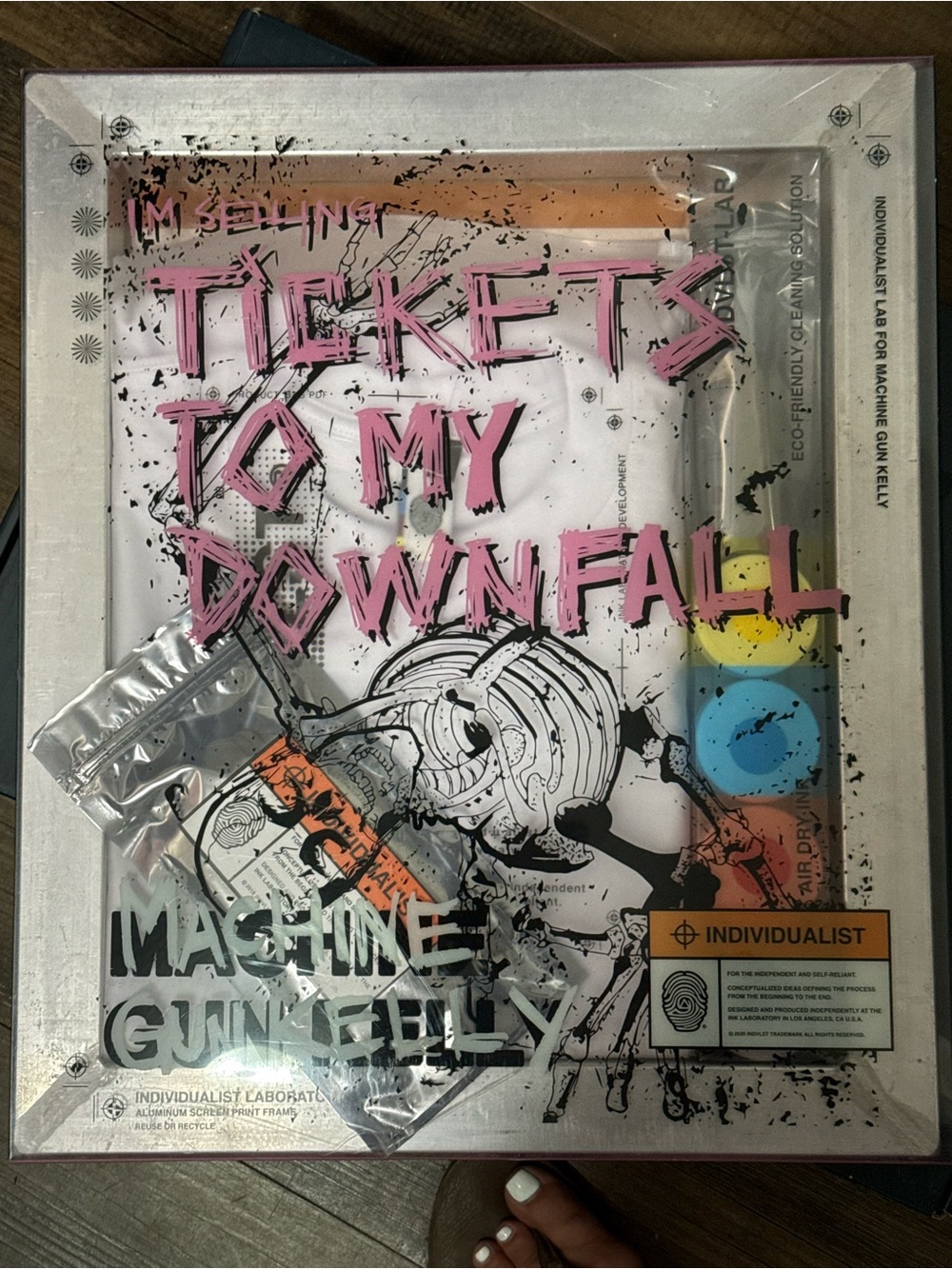 Pink 'Tickets to My Downfall' Graphic Art Poster
